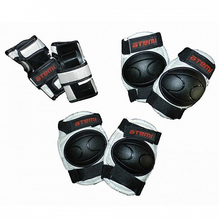 Комплект защиты для роликов Atemi ASGK-01 Black/red