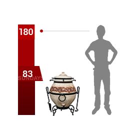 Тандыр ручной работы Арт-тандыр Легенды с эффектом кракле