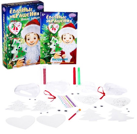 На картинке изображен Набор для творчества Bondibon Новогодние фигурки с сюрпризом Ёлочка и сердце BB2357 Набор для творчества Bondibon Новогодние фигурки с сюрпризом Ёлочка и сердце BB2357