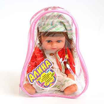 Кукла Play Smart Алина в косынке в рюкзачке 5065