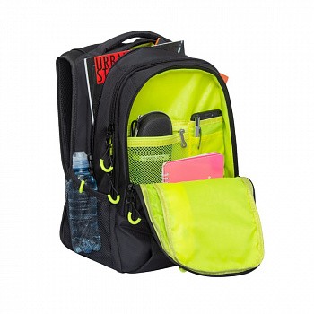 На картинке изображен Рюкзак школьный GRIZZLY RU-934-1 /1 light green Рюкзак школьный GRIZZLY RU-934-1 /1 light green
