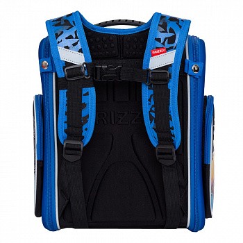 Рюкзак школьный GRIZZLY RAr-081-3 /1 black/blue