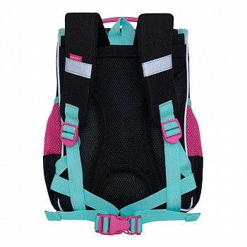 На картинке изображен Рюкзак школьный GRIZZLY RAm-084-2 /1 black Рюкзак школьный GRIZZLY RAm-084-2 /1 black