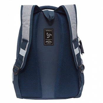 На картинке изображен Рюкзак школьный GRIZZLY RB-054-7 /2 blue Рюкзак школьный GRIZZLY RB-054-7 /2 blue