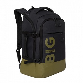 Городской рюкзак GRIZZLY RQ-019-2 /3 black/khaki