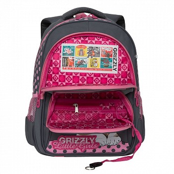 Рюкзак школьный GRIZZLY RG-965-2 /3 grey
