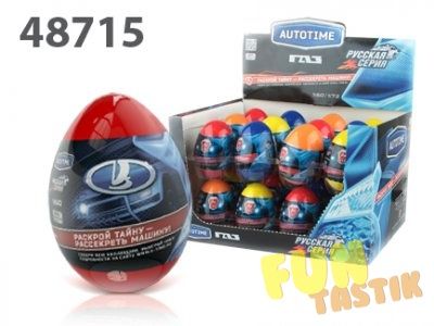 Машинка Auto Time LADA 1:60 яйцо-сюрприз 48715