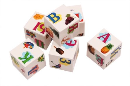 Кубики пластиковые Азбука в картинках 6 шт К06-9006
