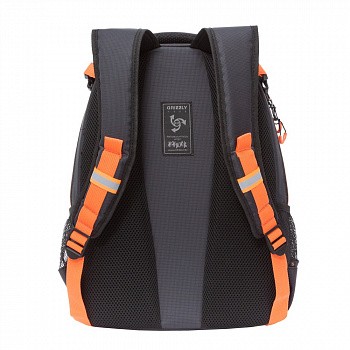 Рюкзак школьный GRIZZLY RB-056-1 /2 black/orange