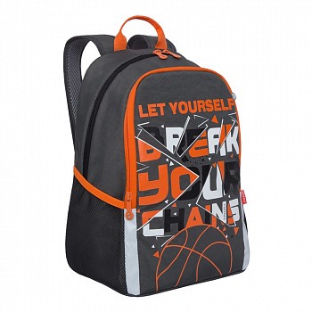 Рюкзак школьный GRIZZLY RB-051-8 /2 grey