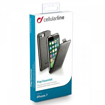 Чехол Cellularline Flap Ess Case для IPhone 7 FLAPESSIPH747K black