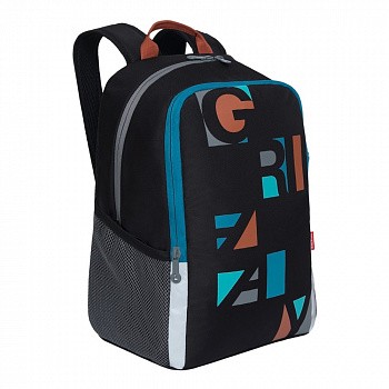 Рюкзак школьный GRIZZLY RB-051-3 /2 black/terracotta
