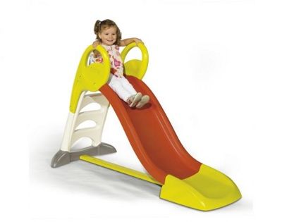 На картинке изображен Горка Smoby Maxi средняя с фонтанчиком 310262 Горка Smoby Maxi средняя с фонтанчиком 310262