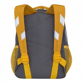 Рюкзак детский GRIZZLY RK-076-5 /2 grey/yellow