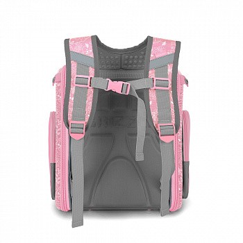 Рюкзак школьный GRIZZLY RAr-080-11 /1 grey/pink