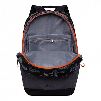 Городской рюкзак GRIZZLY RQ-010-1 /2 black/grey