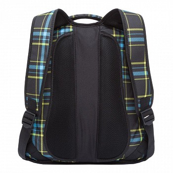 Рюкзак школьный GRIZZLY RU-925-2 /3 blue/green square