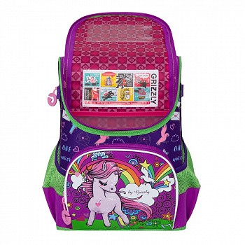 Рюкзак школьный GRIZZLY RA-981-2 /2 purple/amethyst