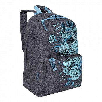 На картинке изображен Рюкзак школьный GRIZZLY RD-830-1 /6 jeans grey Рюкзак школьный GRIZZLY RD-830-1 /6 jeans grey