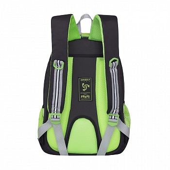 Рюкзак школьный GRIZZLY RB-964-4 /1 black/light green