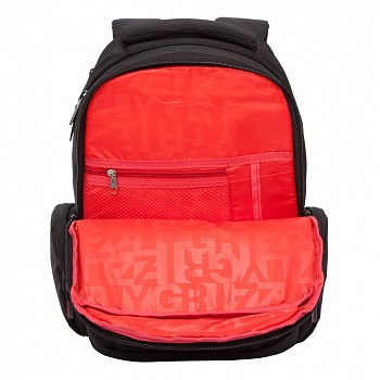 Городской рюкзак GRIZZLY RQ-012-1 /1 black/red