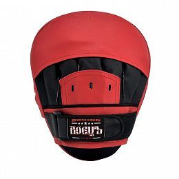 Лапы боксерские гнутые БОЕЦЪ 111 black/red