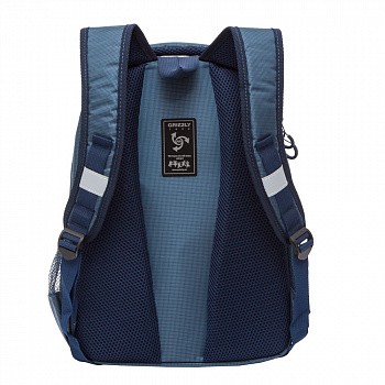 Рюкзак школьный GRIZZLY RB-054-2 /4 dark blue/grey