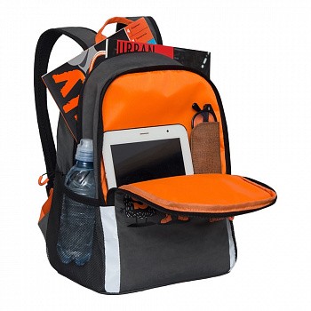 На картинке изображен Рюкзак школьный GRIZZLY RB-051-4 /3 grey Рюкзак школьный GRIZZLY RB-051-4 /3 grey