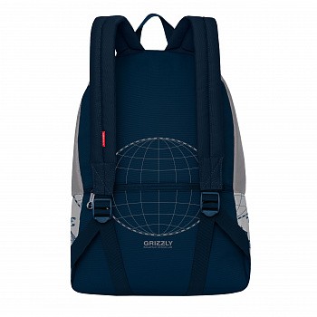 Городской рюкзак GRIZZLY RQ-007-4 /1 blue/grey