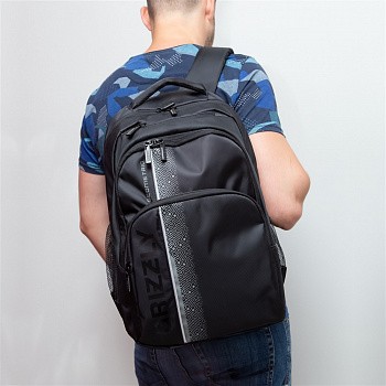 Рюкзак школьный GRIZZLY RU-934-5 /1 black/red