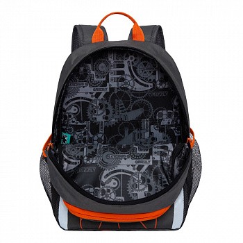 Рюкзак школьный GRIZZLY RB-051-8 /2 grey