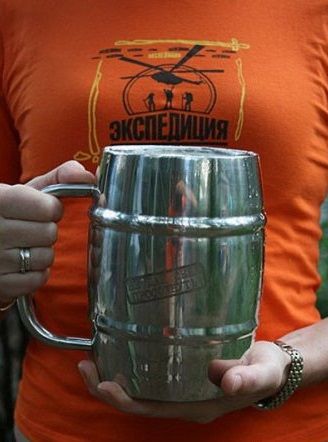Пивная кружка из стали Литрбол