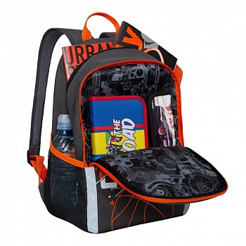 Рюкзак школьный GRIZZLY RB-051-8 /2 grey