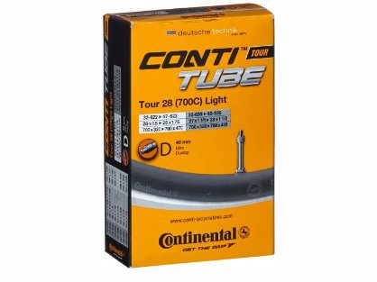 Велокамера Continental Tour 28" all light, 32-630/42-635, D40, Dunlop, 01820610000
