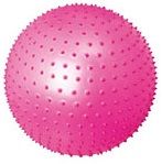 Мяч гимнастический, для фитнеса (фитбол) массажный Motion Partner MP570 (65см) Pink