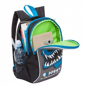 Рюкзак детский GRIZZLY RK-079-3 /1 black/blue