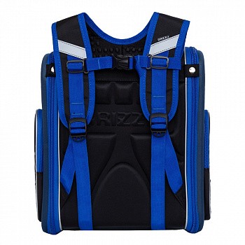 Рюкзак школьный GRIZZLY RAr-081-6 /2 black/blue