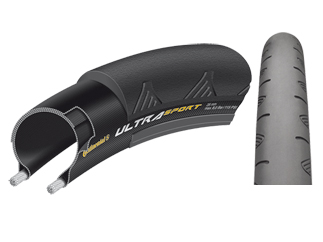 На картинке изображен Покрышка Continental Ultra Sport II, 700 x 23C 150003 складная black ZCO50003 Покрышка Continental Ultra Sport II, 700 x 23C 150003 складная black ZCO50003