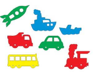 Набор для ванны Флексика "Мир транспорта" 55391