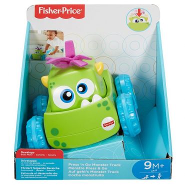 Машинка Fisher Price Нажми и запусти Монстрик DRG16 DRG15