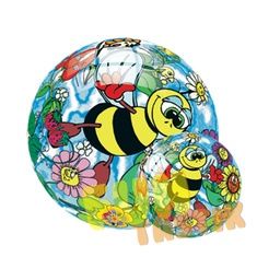 Мяч Dema-Stil "Влюбленные пчелки",23 см DS-PP 057