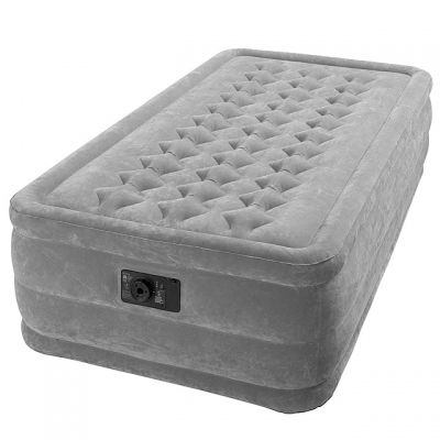 На картинке изображен Надувная кровать Intex Twin Ultra Plush 67952 Надувная кровать Intex Twin Ultra Plush 67952