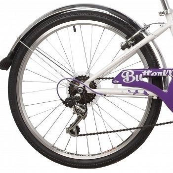 Велосипед Novatrack 24" Butterfly white/violet