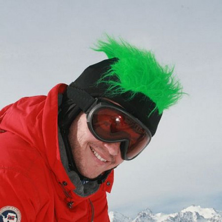 Нашлемник Coolcasc S074 Furry green