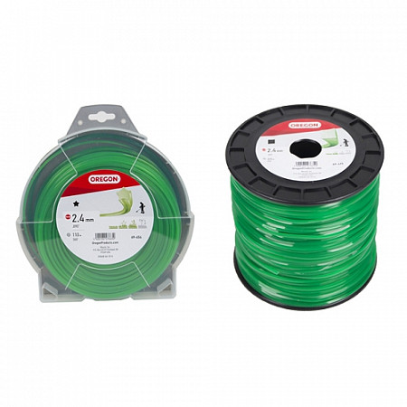 На картинке изображен Леска Oregon ф 2,4мм х 225 м квдратное сечение 69-415 Леска Oregon ф 2,4мм х 225 м квдратное сечение 69-415
