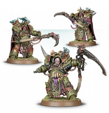 На картинке изображен Фигурки Games Workshop Warhammer: Death Guard Deathshroud Bodyguard 43-50 Фигурки Games Workshop Warhammer: Death Guard Deathshroud Bodyguard 43-50
