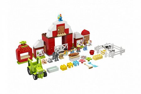 Конструктор LEGO Фермерский трактор, домик и животные 10952