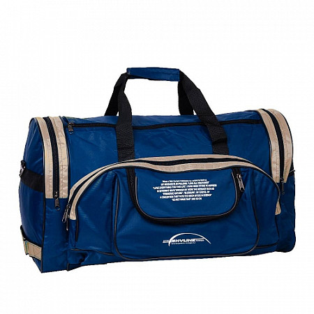 На картинке изображен Дорожная сумка Polar П01 blue/beige Дорожная сумка Polar П01 blue/beige