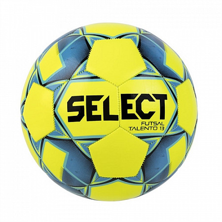 На картинке изображен Мяч минифутбольный Select Futsal Talento 13 U-13 852617-552 yellow/blue/black Мяч минифутбольный Select Futsal Talento 13 U-13 852617-552 yellow/blue/black