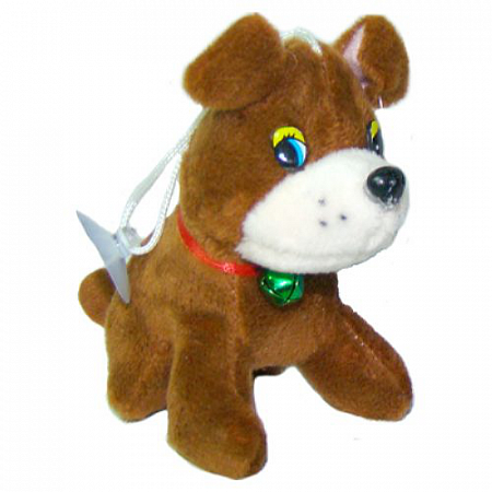 Игрушка мягконабивная Собака-брелок ФЛ17020-10